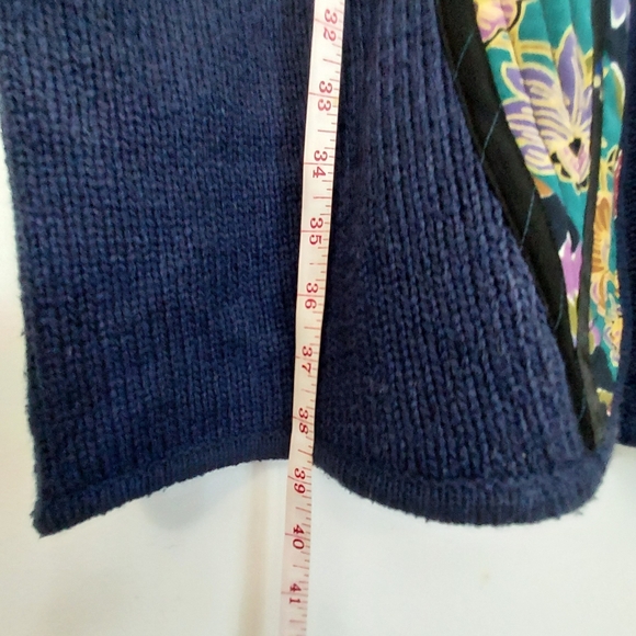 Koos Of Course Vintage Boho Sweater Cardigan Coat Size L - Picture 9 of 9